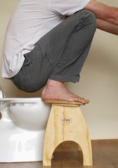 Squatlet Toilet Stool Natural & Comfortable Squat Aid